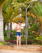 showering after a swim