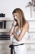 Young woman talking on phone