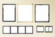 set of photo frames,vector