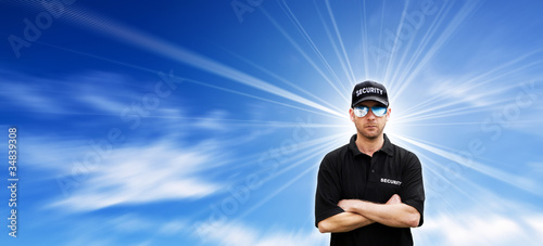 Photo: male security guard male security guard