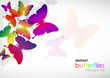 Vektor: Abstract butterflies background # Vector Abstract butterflies background # Vector