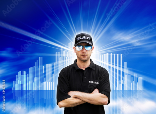 Photo: security guard concept security guard concept