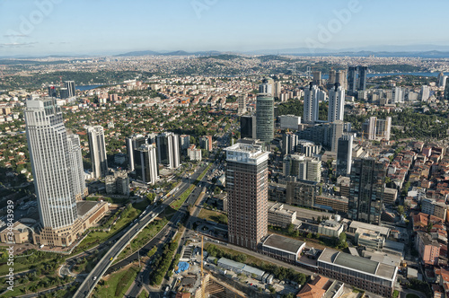 Photo: Skyscrapers In Levent, Istanbul - Turkey (Horizontal) Skyscrapers In Levent, Istanbul - Turkey (Horizontal)