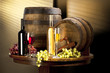 still life with red and white wine