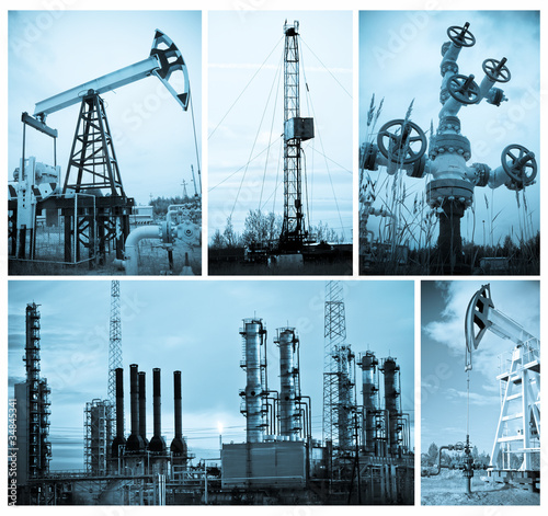 Photo: Oil industry. Oil extraction. Oil industry. Oil extraction.