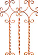 Steel cage on a white background
