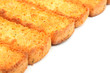 Italian bruschetta bread isolated over white