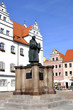 Wittenberg Luther Denkmal vor dem Rathaus Wittenberg Luther Denkmal vor dem Rathaus
