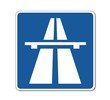 Autobahn, Verkehrsschild