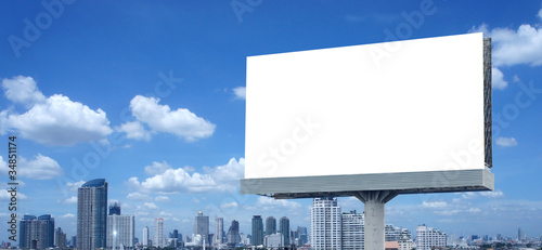 Photo: Blank billboard Blank billboard