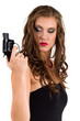 Photo: Woman holding a gun Woman holding a gun