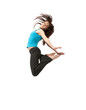 jumping sporty girl jumping sporty girl