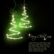 Funny Sparkler Tree. Vector background