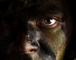 Photo: camouflage painted face camouflage painted face