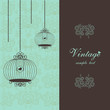 elegant vintage design with birdcages