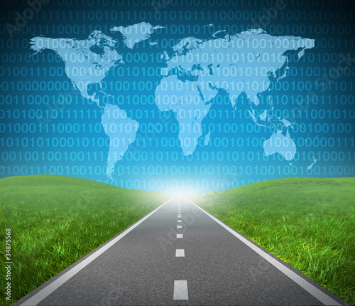 Illustration: Internet highway Internet highway