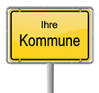 Ortsschild Kommune