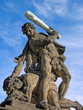 Battling Titan at the gate of Castle in Hradcany, Prague