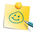 Notizzettel Smiley