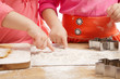 little girls baking and having fun, hands only little girls baking and having fun, hands only