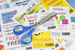 Completely Fake Fashion Coupons with Scissors Completely Fake Fashion Coupons with Scissors