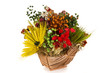 Composition of dried flowers and wheat Composition of dried flowers and wheat