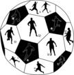 Collection of soccer players silhouette - vector Collection of soccer players silhouette - vector