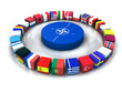 NATO Alliance-North Atlantic Treaty Organization 3D illustration NATO Alliance-North Atlantic Treaty Organization 3D illustration