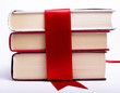 three red ribbon book