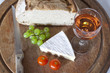 Rustic supper and wine