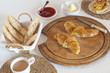 Rustic continental breakfast
