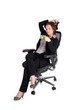 Businesswoman relaxing