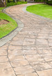 Stone pathway in the garden.