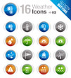Glossy Buttons - Weather Icons