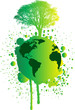 Ecology green planet concept