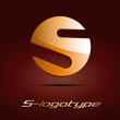 Logo spherical letter S, motorcycle rider # Vector Logo spherical letter S, motorcycle rider # Vector