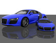 small and big sports car small and big sports car