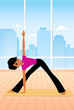 Vector: Woman practicing Yoga Woman practicing Yoga
