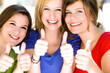 Friends with thumbs up Friends with thumbs up