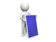 Figur mit Solarmodul