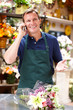 Man working in florist