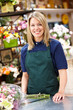Woman working in florist