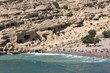 Crète - Matala (Grottes troglodytes et plage) Crète - Matala (Grottes troglodytes et plage)