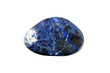 Sodalite gem stone isolated on white background