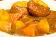 Fried fish curry with many vegetables