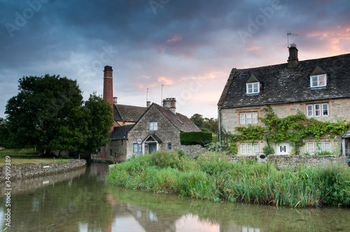 Photo: Costwold Village of Lower Slaughter,England Costwold Village of Lower Slaughter,England
