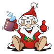 Santa with hot Drink Santa with hot Drink