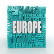 Europe. Box from name of european countries Europe. Box from name of european countries