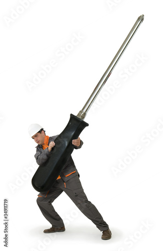 Photo: Bricolage - les outils adaptés - le tournevis géant Bricolage - les outils adaptés - le tournevis géant