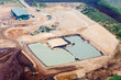 Commercial gravelpit with artificial pond